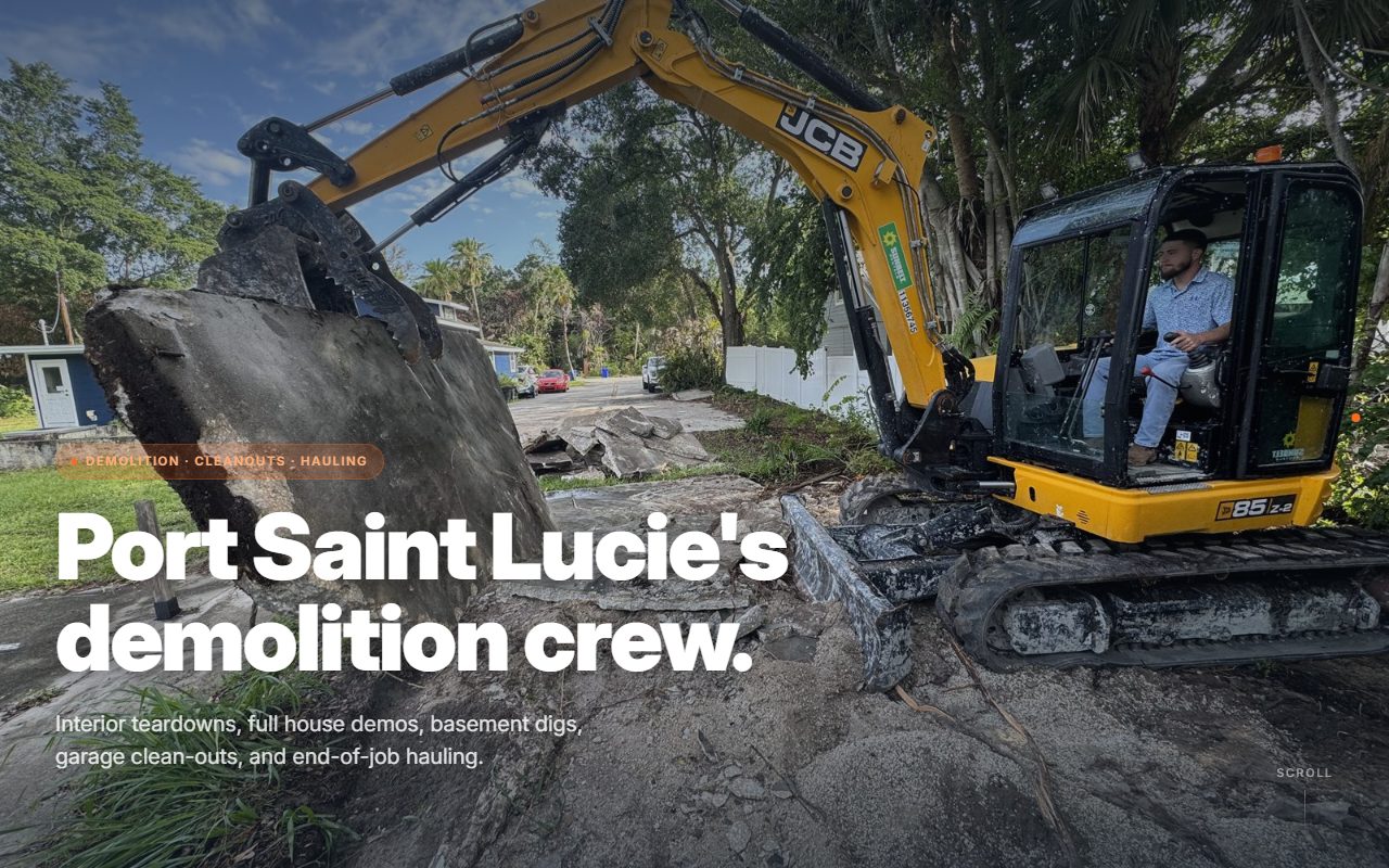 Demo Bros — demolition crew preview site